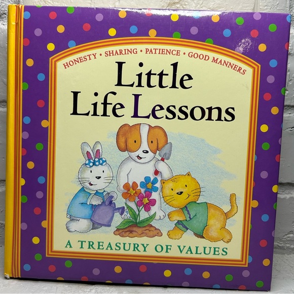 Little Life Lessons gold trim Nursery Table Book - Picture 1 of 7